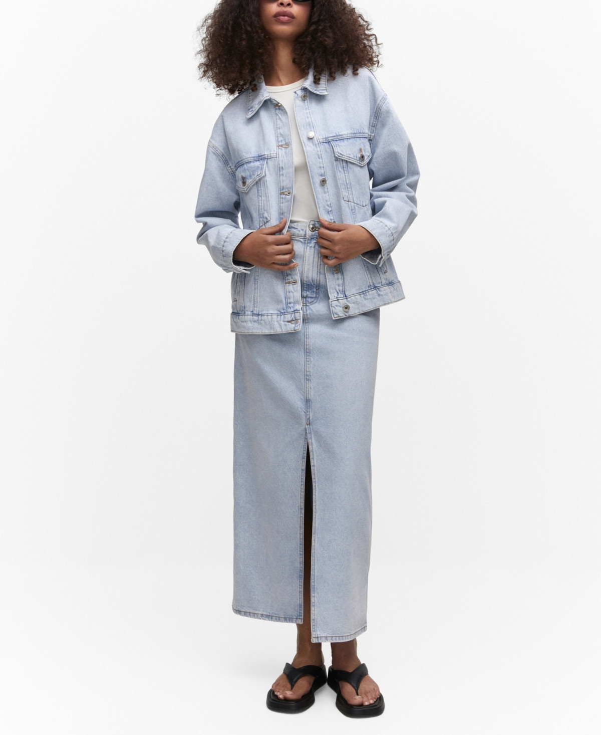 Mango Women's Oversize Denim Jacket | Macys (US)
