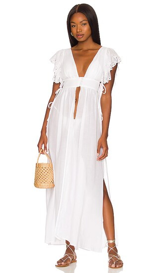 Trixie Maxi Top in White | Revolve Clothing (Global)