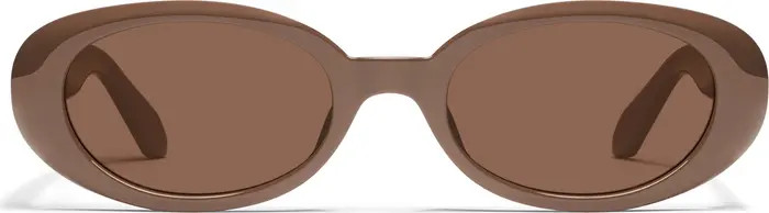 Felt Cute 52mm Gradient Small Oval Sunglasses | Nordstrom