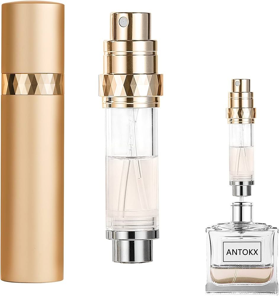ANTOKX Perfume Refillable Bottle Atomizer - 5ML Pocket Perfume Atomizer, Perfume Bottles Empty, R... | Amazon (US)