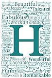 H: Inspirational Monogram Notebook (Teal Initial Word Art Notebooks) | Amazon (US)