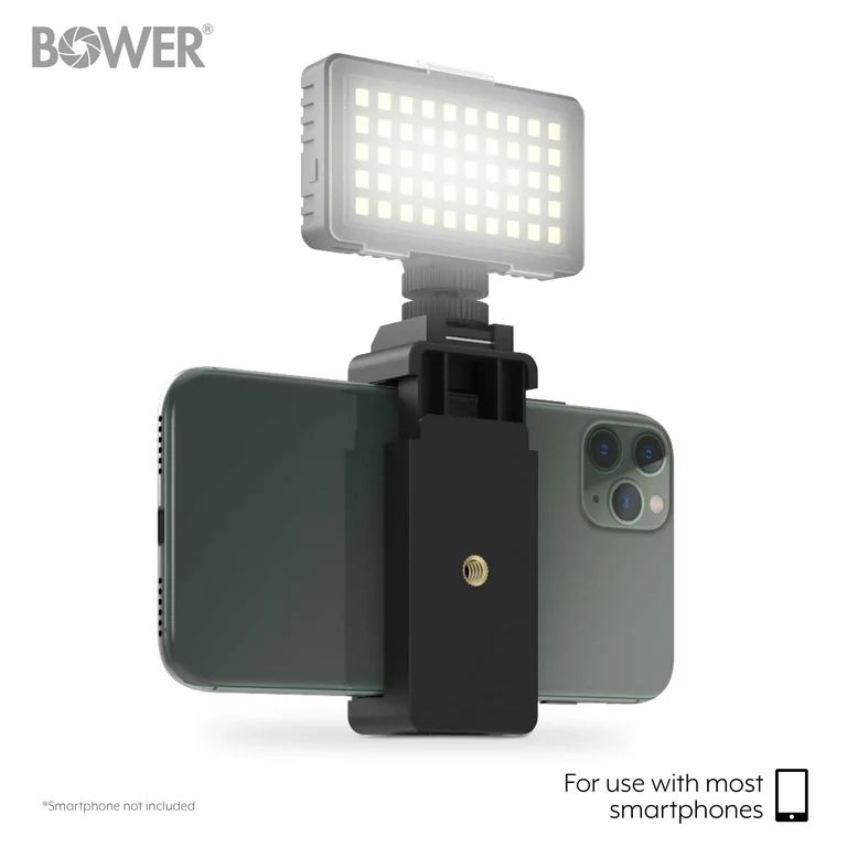 Bower 50 LED Photo/Video Light with Phone Mount Holder; Black | Walmart (US)