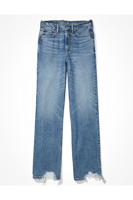 AE Dreamy Drape Super High-Waisted Baggy Wide-Leg Jean | American Eagle Outfitters (US & CA)