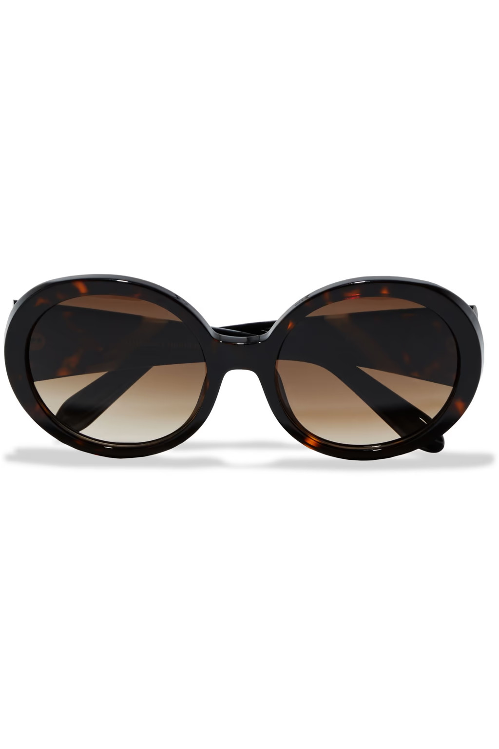 Oval-frame tortoiseshell acetate sunglasses | The Outnet (US and CA)
