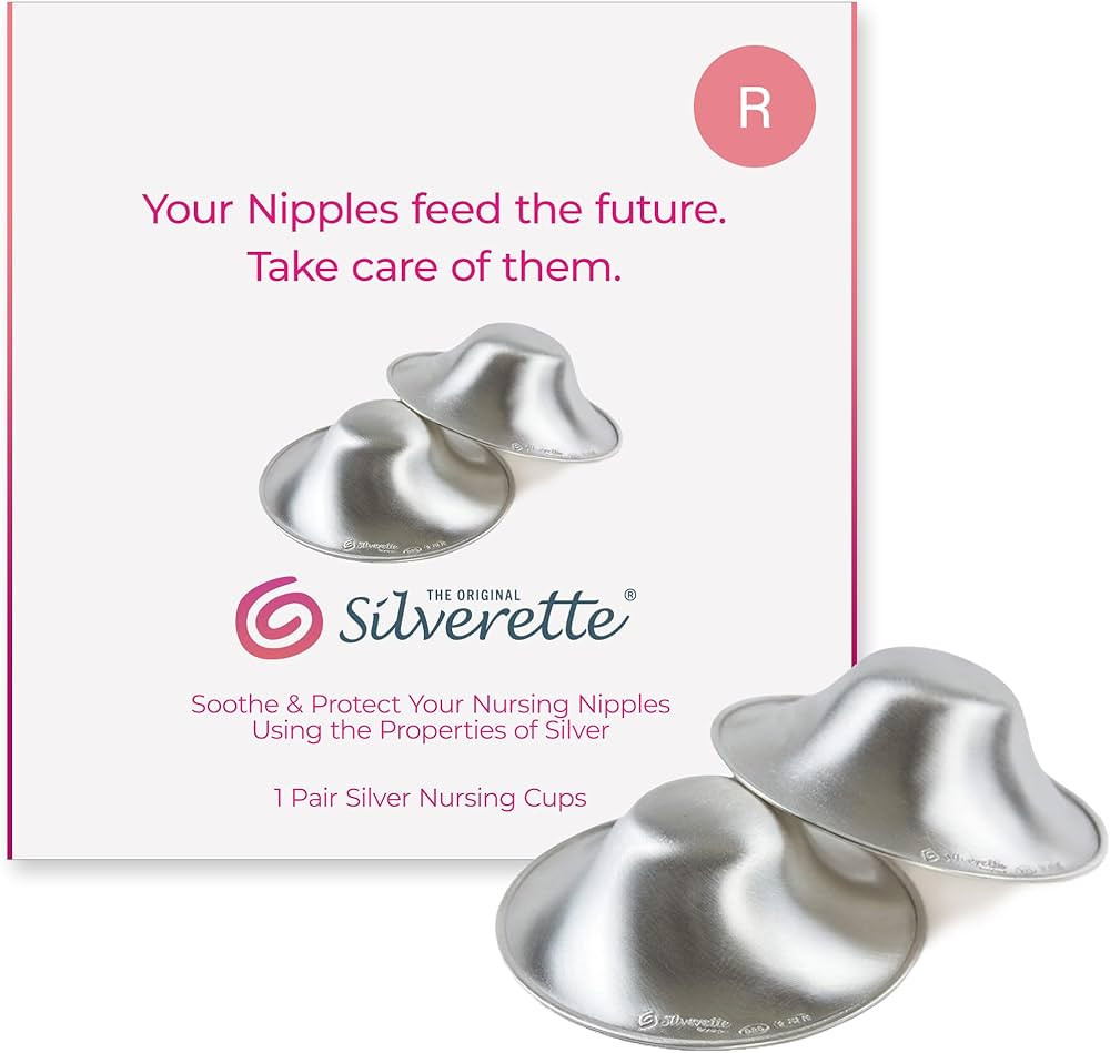 SILVERETTE The Original Silver Nursing Cups, Nipple Covers for Breastfeeding, Regular | Amazon (US)