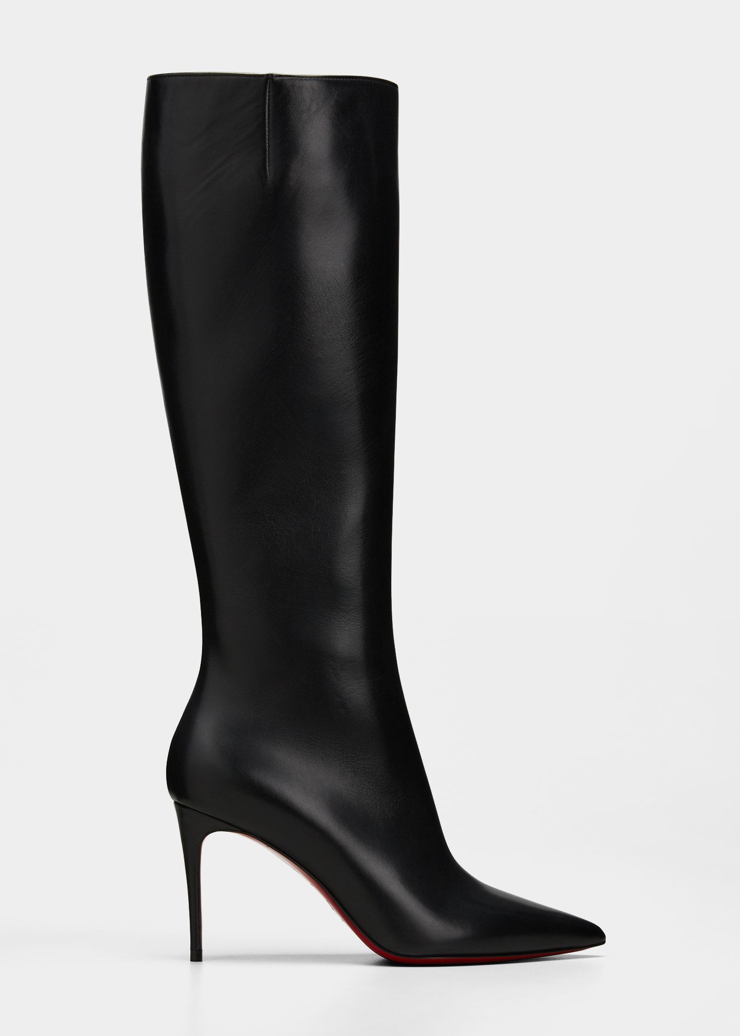 Christian Louboutin Kate Calfskin Red Sole Stiletto Knee Boots | Bergdorf Goodman