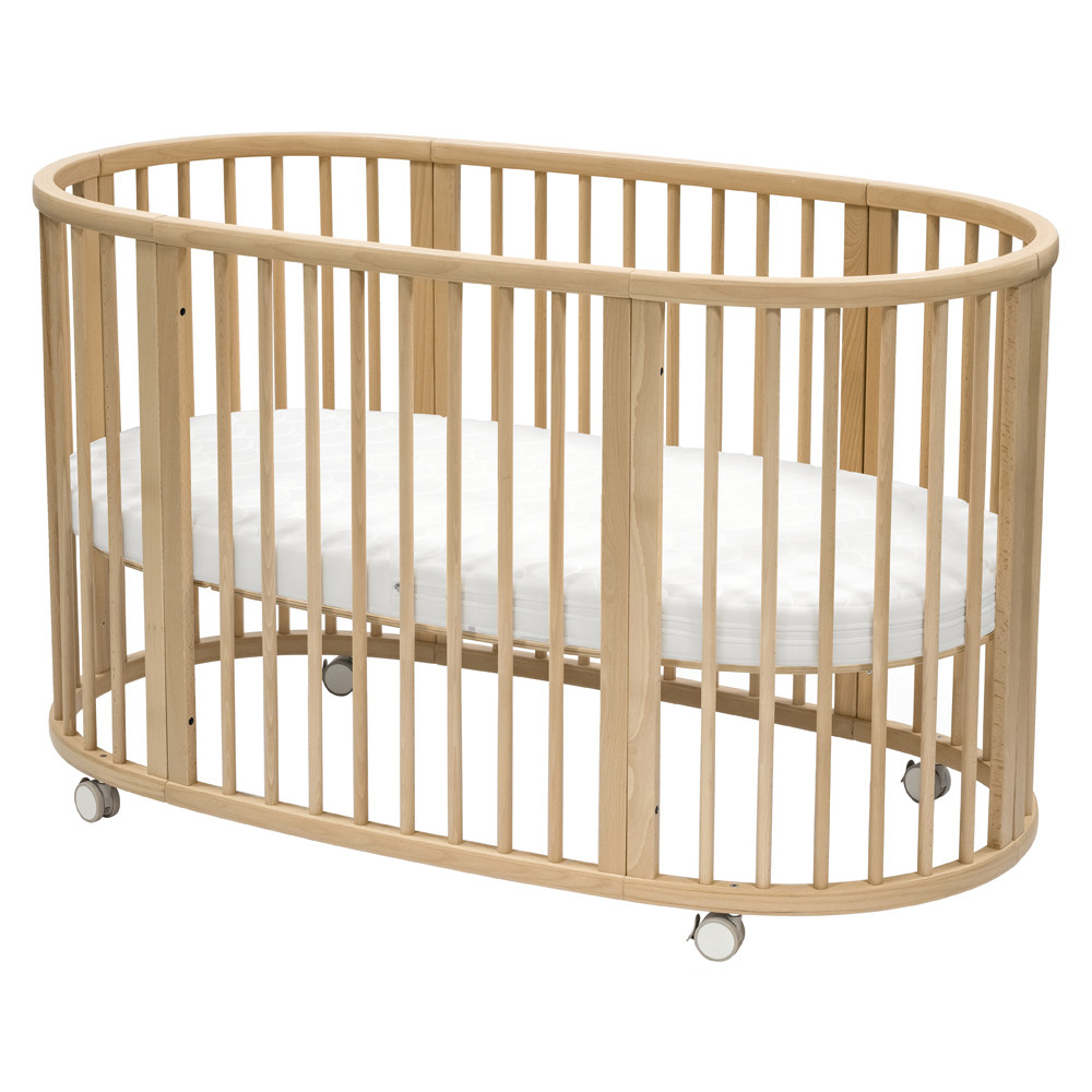 Stokke Sleepi Modern Classic Natural Beech Wood Convertible Crib Version 3 | Kathy Kuo Home