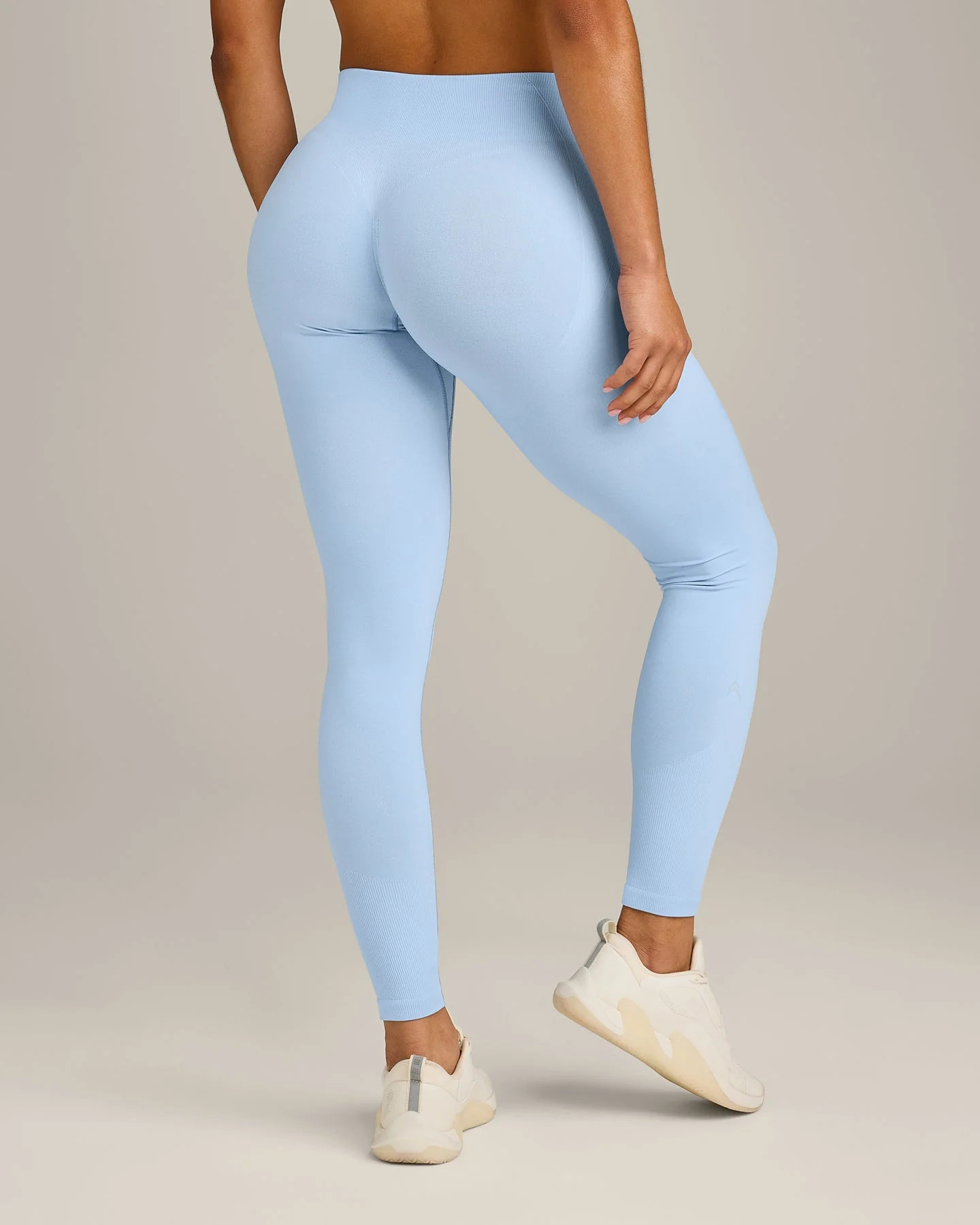 EnhanceLift\u2122 Seamless Leggings with Gray Logo 
 Powdered Blue | Oner Active (UK / US)