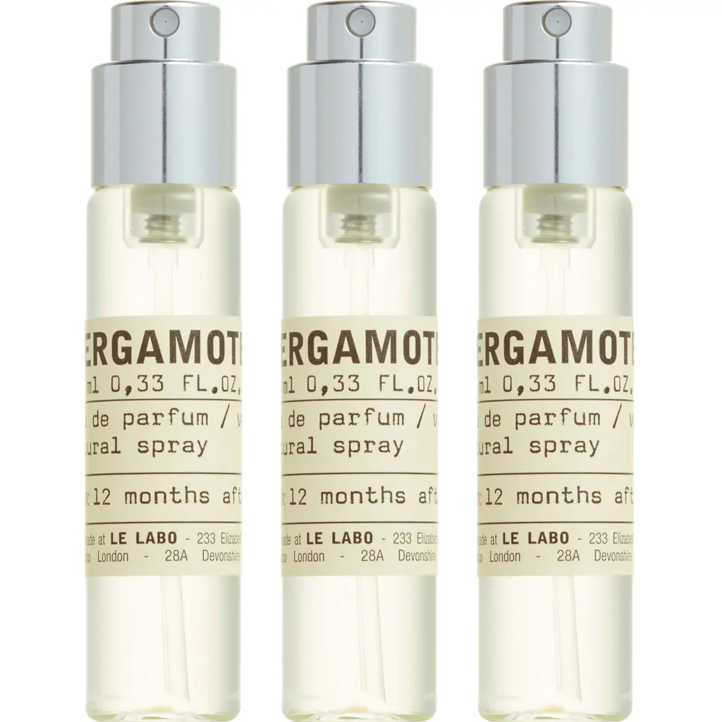 Le Labo Bergamote 22 Eau de Parfum Travel Tube Refill Trio at Nordstrom | Nordstrom