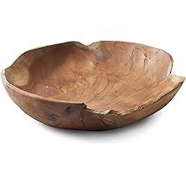 Serene Spaces Living Large Exotic Bali Bowl, Handmade Wooden Decorative Bowl for Décor, Parties, Wed | Amazon (US)