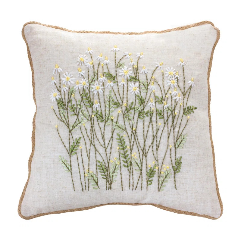 Embroidered Throw Pillow | Wayfair North America