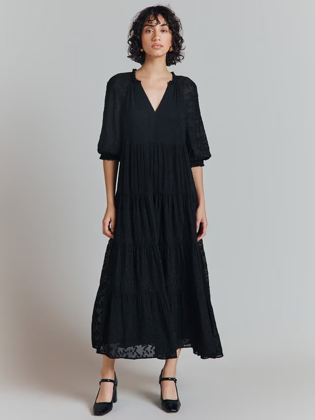 GhostBea Maxi Dress, Black | John Lewis (UK)