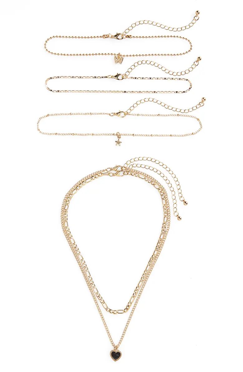 Capelli New York Kids' Set of 5 Layered Necklaces | Nordstrom | Nordstrom