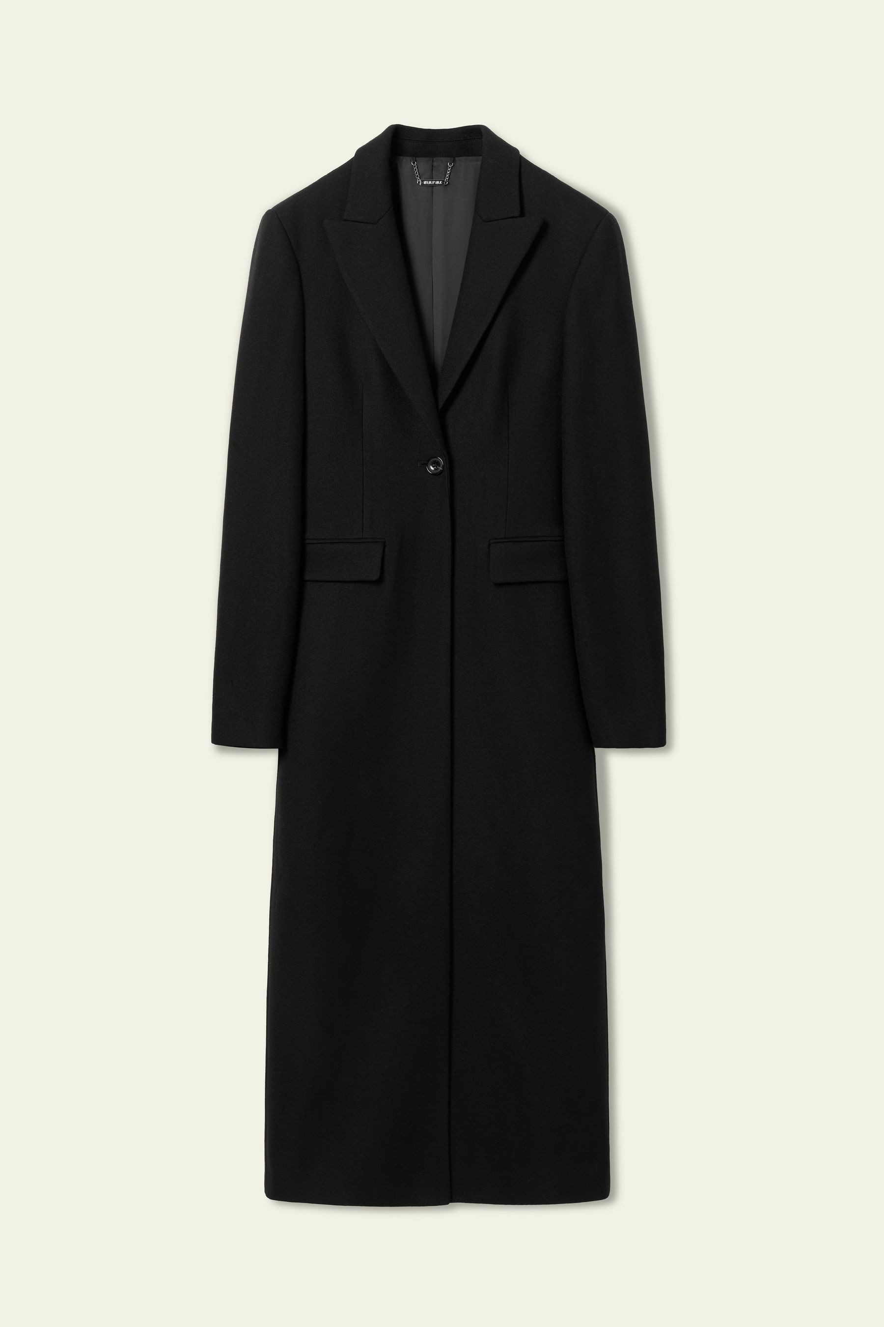 Silk-Wool Tweed Slim Fitted Coat | LILYSILK