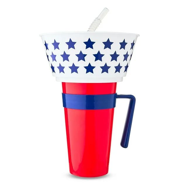 Patriotic Red and White Stadium Tumbler, by Way To Celebrate | Walmart (US)