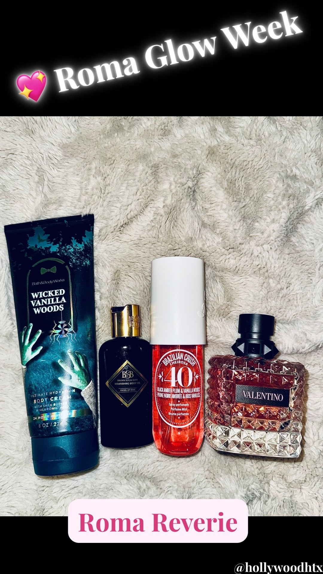 Day 3 of Roma Glow Week ✨ Today’s scent is Roma Reverie — polished, grown-woman energy with a creamy jasmine-vanilla base. I layered Bath & Body Works Wicked Vanilla Woods lotion, Brown Sugar Babe Angel of Mine oil, Sol de Janeiro Cheirosa 40 mist, and finished with Valentino Born in Roma.

It’s warm, sultry, and perfect for those heavy in-person meeting days when you want to smell professional and luxurious.

💼 Shop this full scent routine and all my Roma Glow Week picks on my LTK!

#LTKBeauty #LTKStyleTip #LTKFindsUnder100