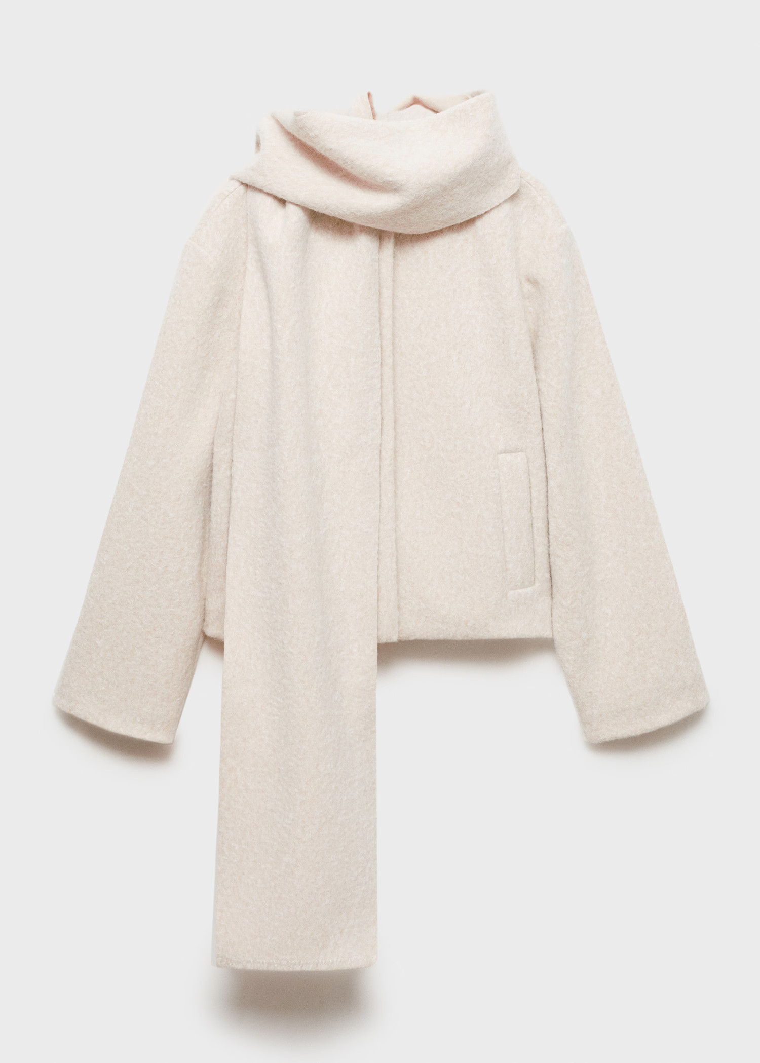 Jacket with scarf and pockets | MANGO (UK)