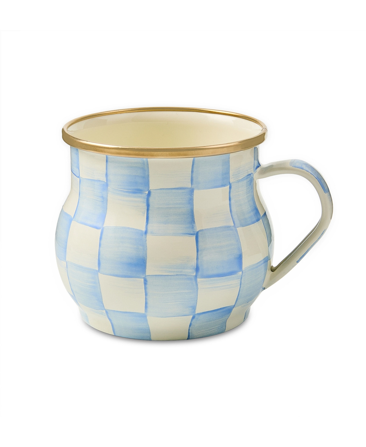 MacKenzie-Childs Check Pattern Mug - Sky Blue | Macy's