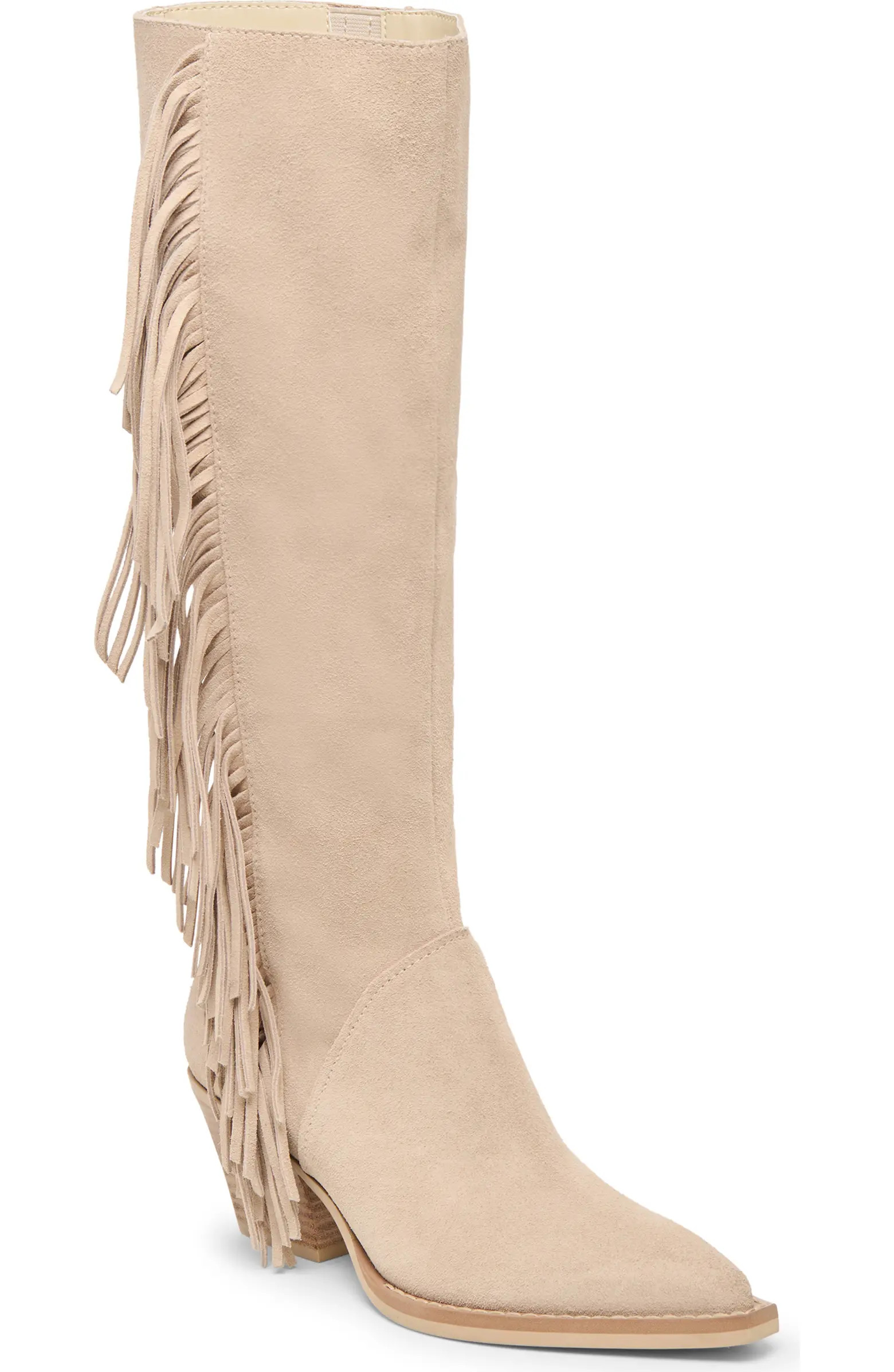 Dolce Vita Roley Fringe Western Boot (Women) | Nordstrom | Nordstrom