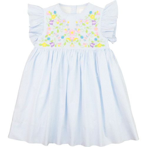 Blue Gingham Fiesta Dress - Shipping Early April | Cecil and Lou