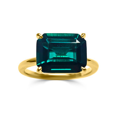 East West Lab Emerald Emerald Cut Ring(5 TCW) | Fantasia by DeSerio
