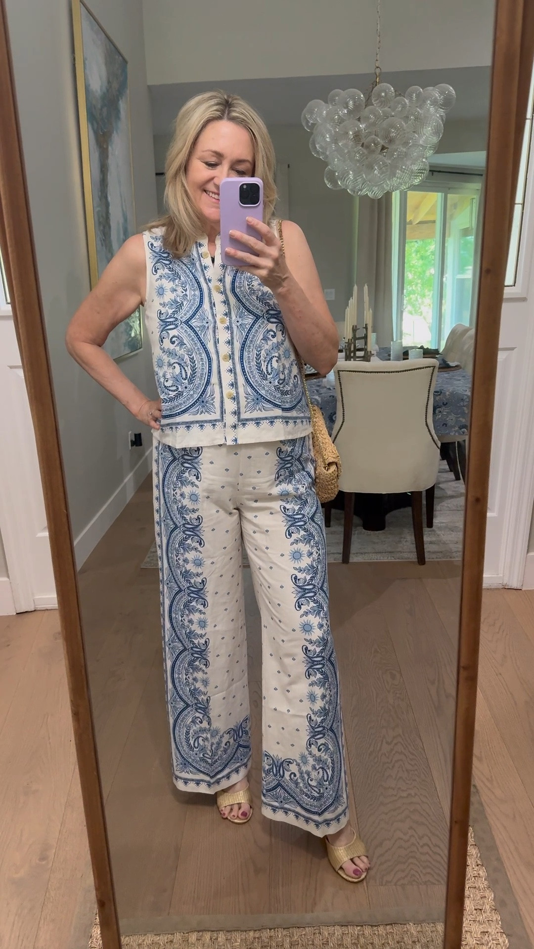 Cute matching set to wear together or as separates.  Throw on a blazer for a summer work outfit. Summer outfits

#LTKootd #LTKMidsize #LTKWorkwear