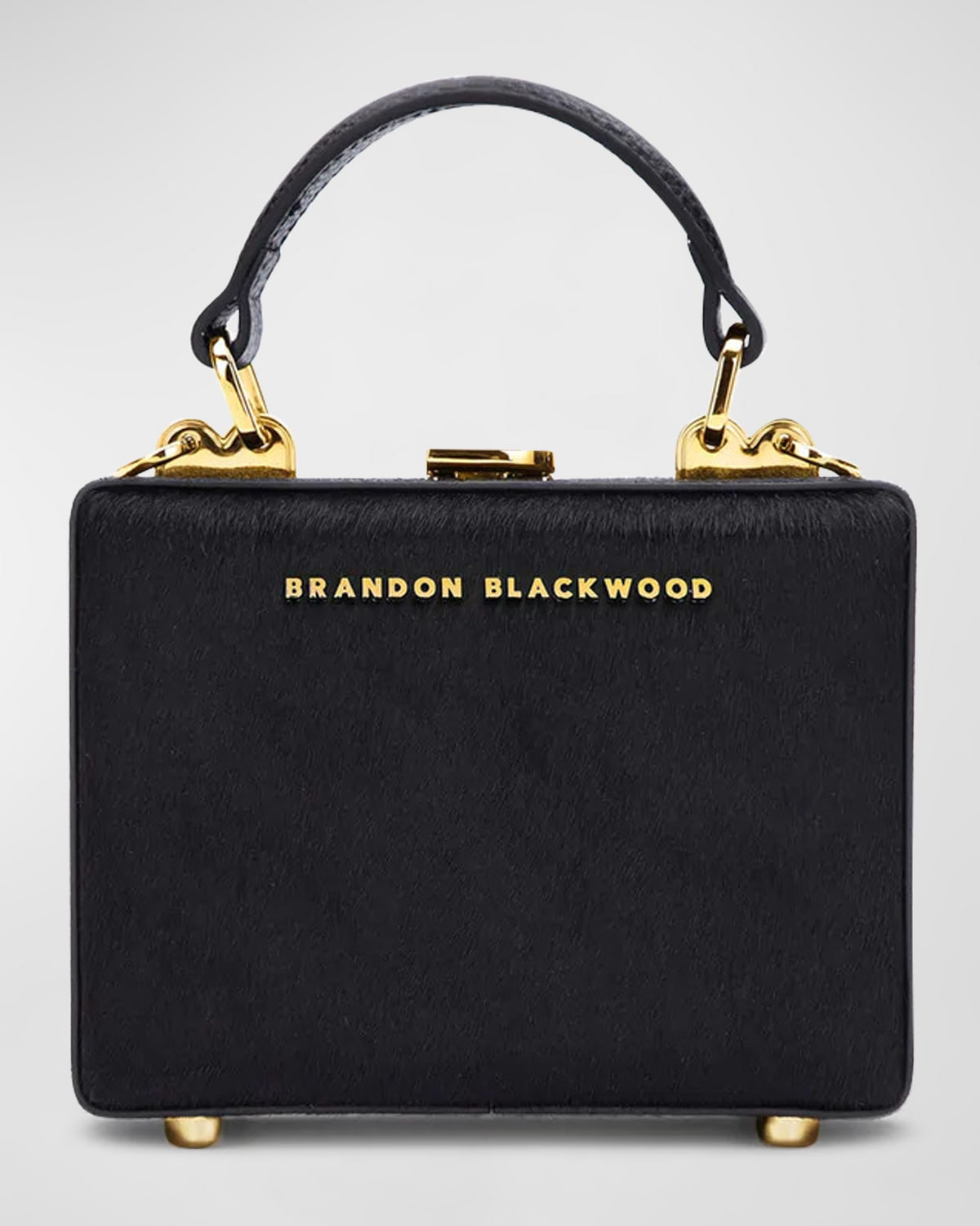Kendrick Trunk Mini Calf Hair Top-Handle Bag | Neiman Marcus
