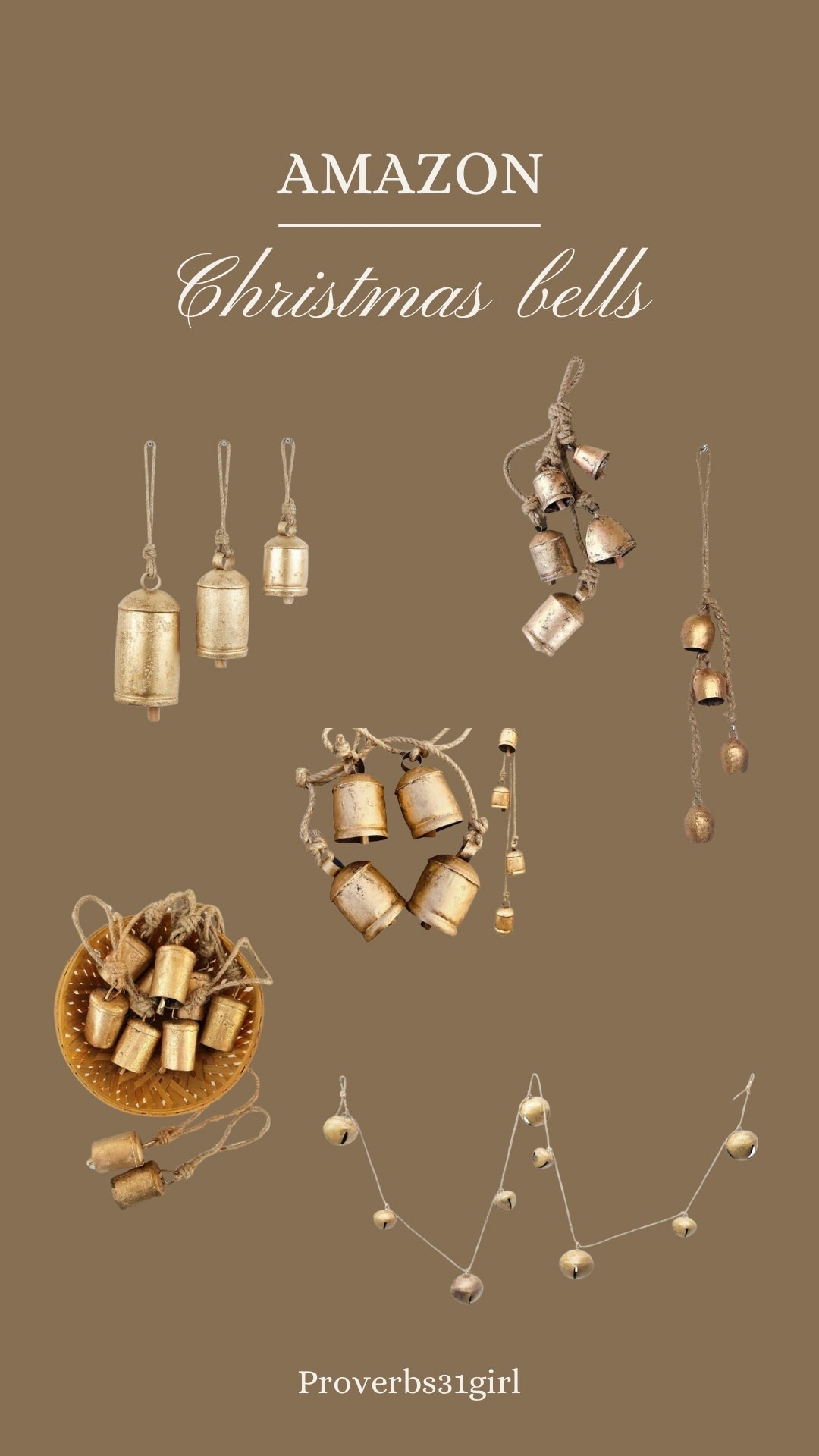 Christmas Bells from Amazon! 

#LTKSeasonal #LTKHome #LTKHoliday