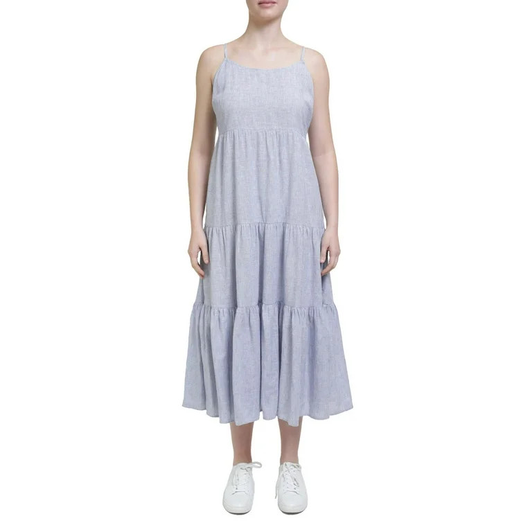 Beach Lunch Lounge Womens Adjustable strap tier dress - Walmart.com | Walmart (US)