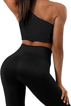 Workout Sets for Women 2 Piece, Sportneer Ribbed Seamless Matching Gym Yoga Set | Amazon (US)