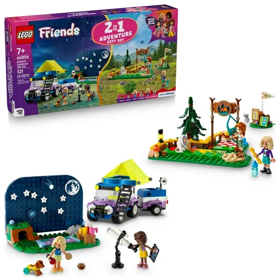 LEGO Friends Explore Outdoors Gift Set - Features 2 sets in 1 box: LEGO Friends Adventure Camp Ar... | Walmart (US)