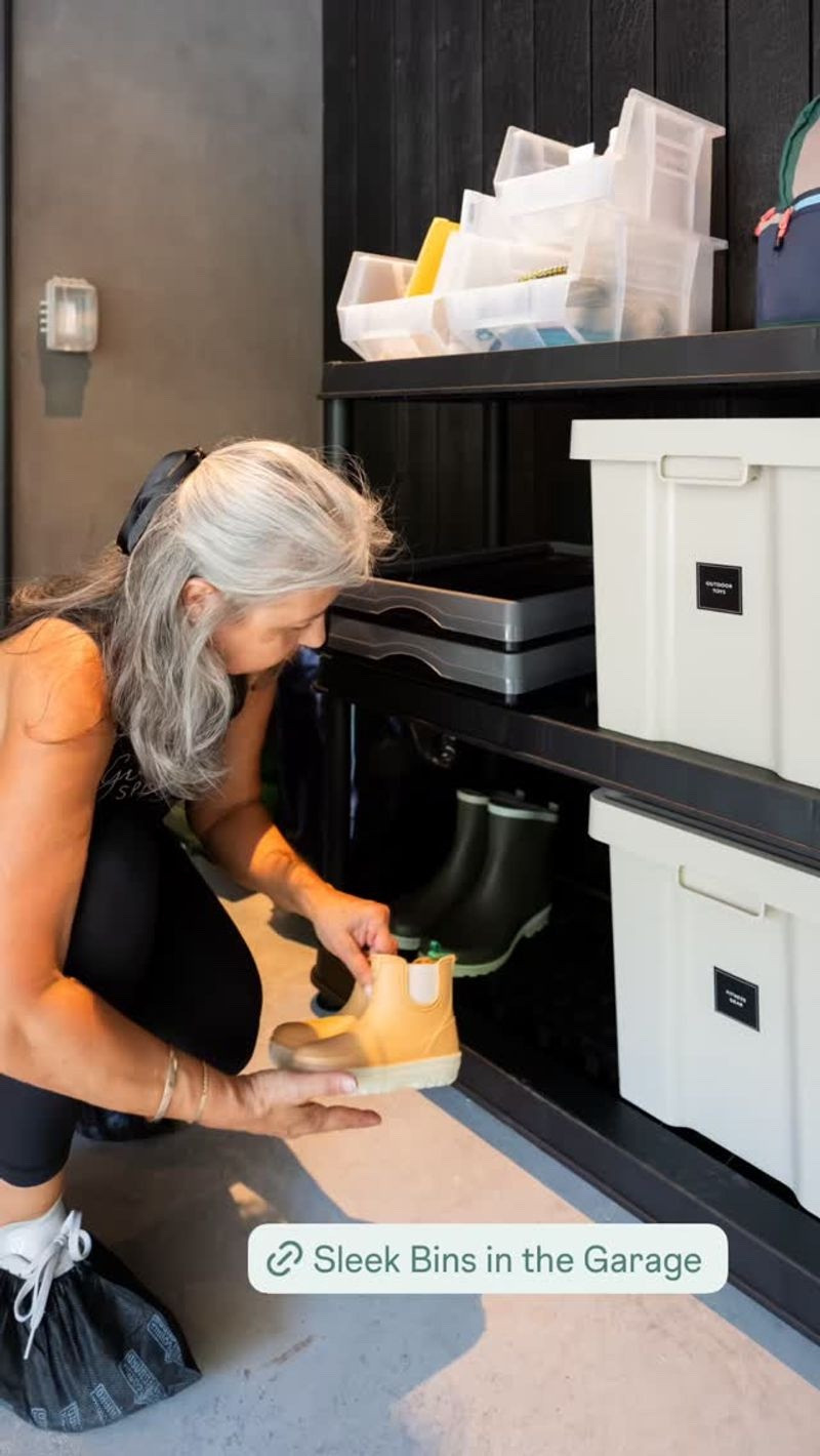 Sleek bins for the garage from The Container Store  

#LTKFindsUnder50 #LTKHome