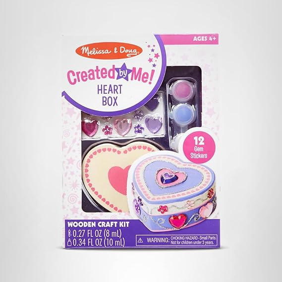 Melissa & Doug Created by Me! Heart Box Wooden Craft Kit | Amazon (US)
