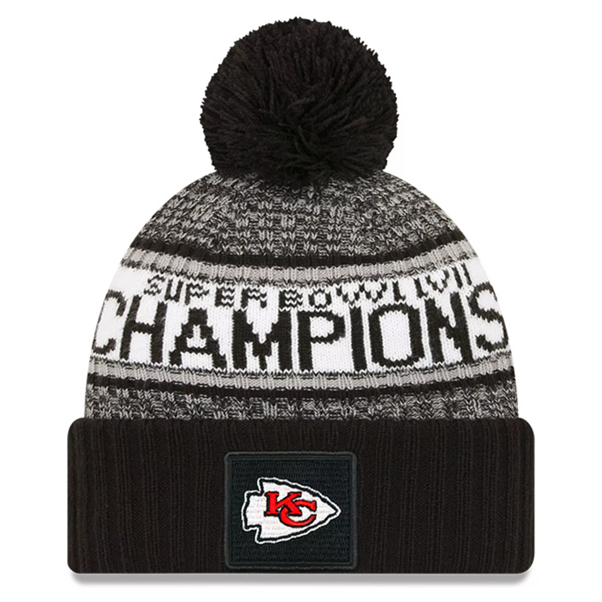 New Era Men's Heather Gray Kansas City Chiefs Super Bowl LVII Champions  Parade Cuffed Pom Knit Hat Kansas City Chiefs, Heather Gray One Size