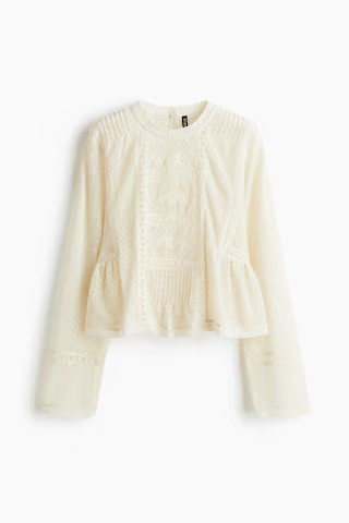 Plumeti Mesh Blouse | H&M (US + CA)