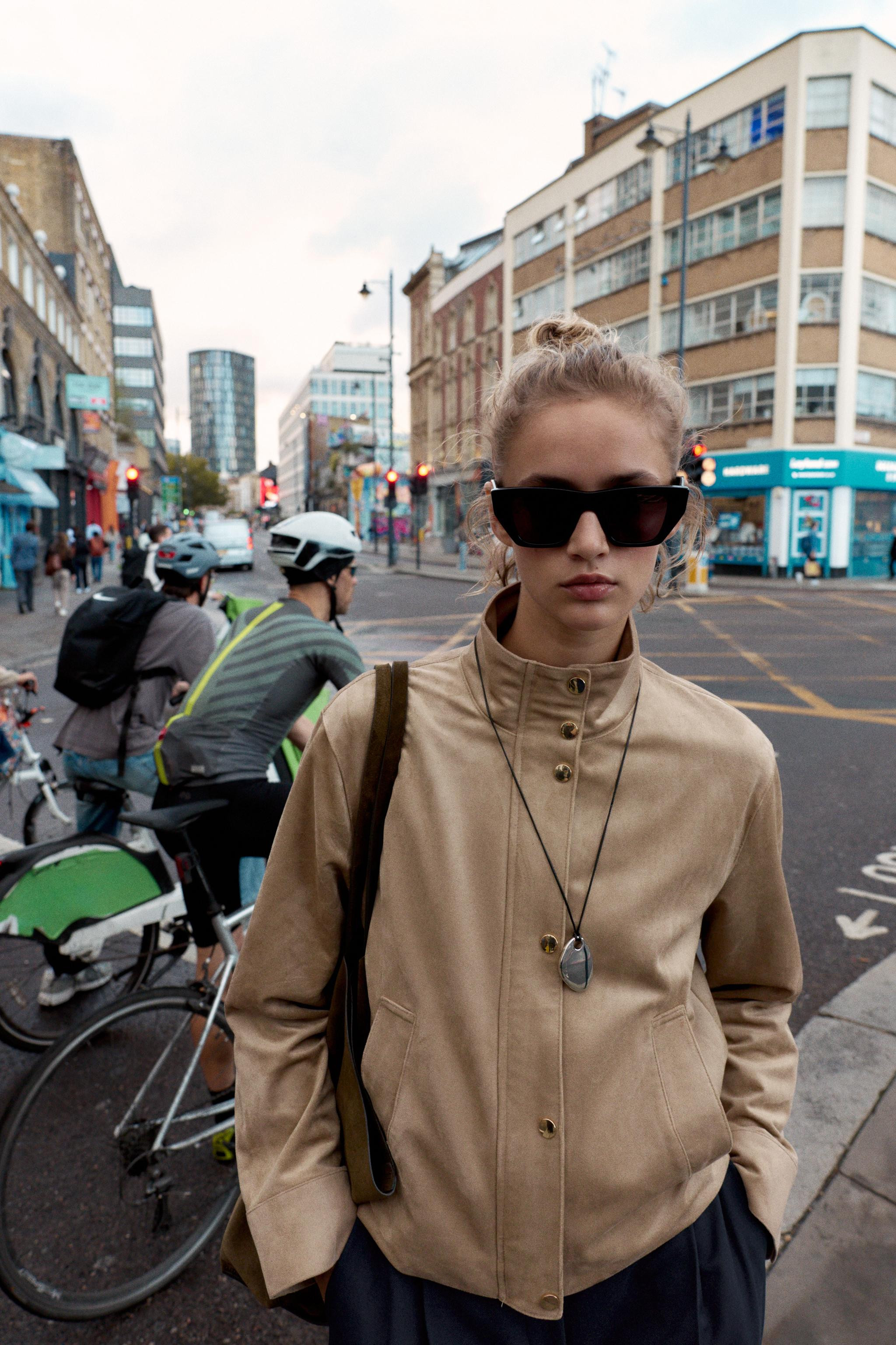 FAUX SUEDE JACKET | Zara UK