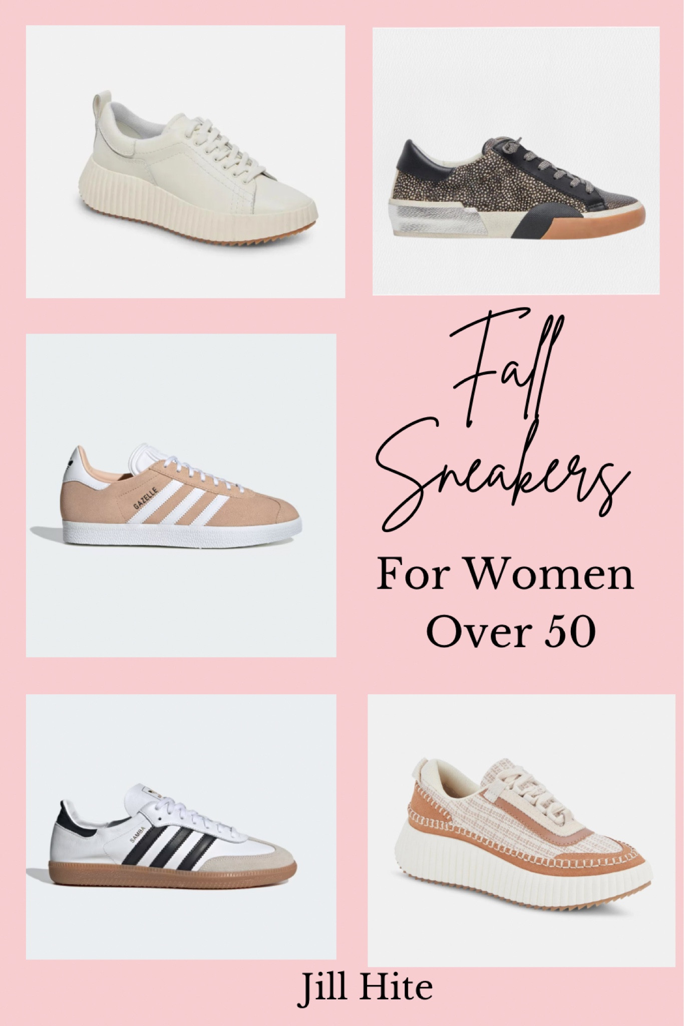 The best fall sneakers for women over 40, trending sneakers for fall, fall shoes, fashion over 50, sneaker trends, sneakers for moms, sneakers over 50, casual shoes for fall, adidas, sambas, gazelles, white sneakers 

#LTKSeasonal #LTKover40 #LTKshoecrush