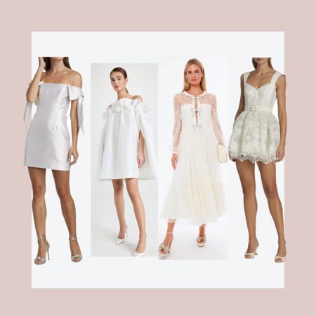 Wedding season is fast approaching once more - linking some amazing white dresses for brides that would work for engagement parties , rehearsal dinners or wedding after party dresses

White formal dresses, bridal style , white cocktail dresses, engagement party style , chic brides 

#LTKstyletip #LTKwedding