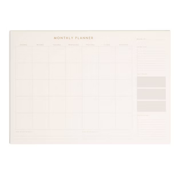 Undated U Brands 17"x12" 18 Month Desk Pad | Target