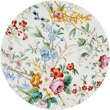 Gracie Bone China by Coastline Imports Lismore Rose Garden (7.5-inch) Set of 4 Bone China Dessert... | Amazon (US)