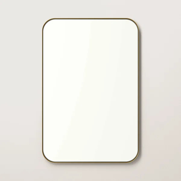 Weeksville Rectangle Metal Wall Mirror | Wayfair North America