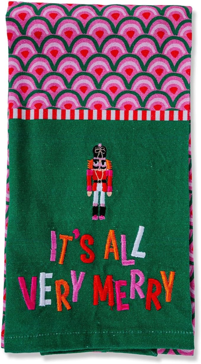 FURBISH Very Merry Dish Towel – Cute Christmas Dish Towel for Kitchen Drying, Soft & Super Abso... | Amazon (US)