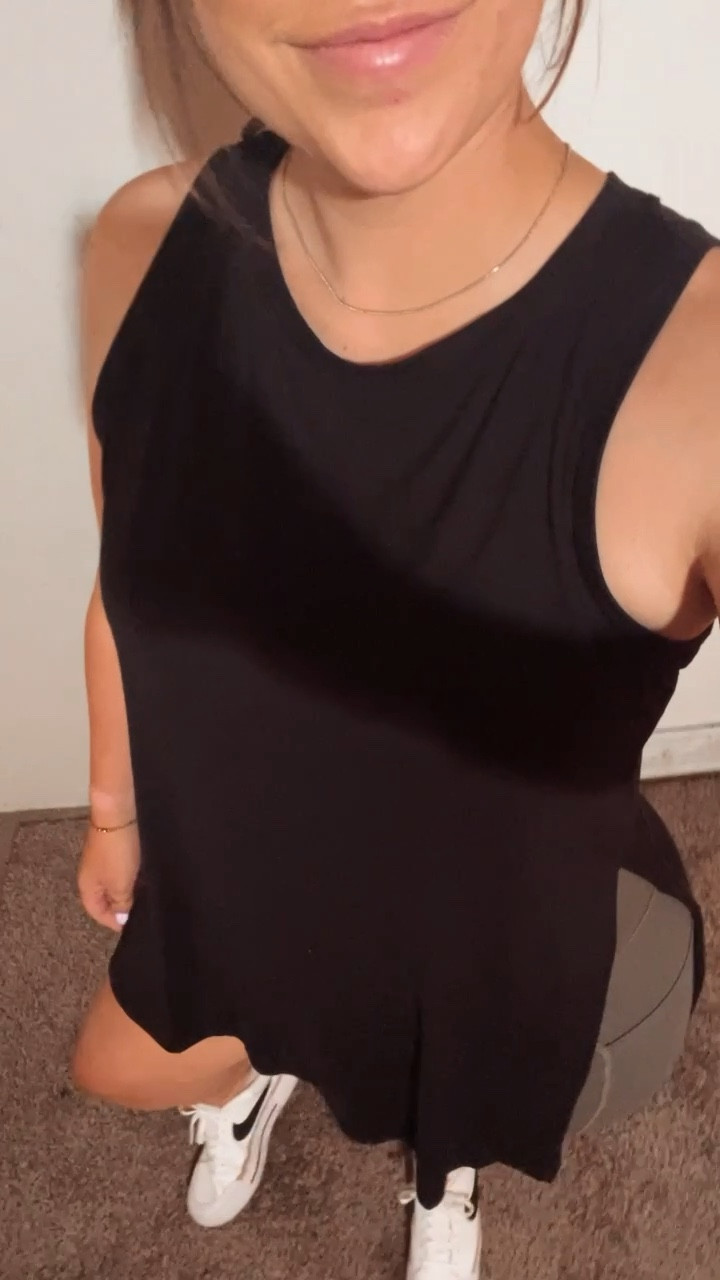 The best oversized tunic tank top paired with my favorite pair of biker shorts (seriously so comfy and soft) with the cutest nike shoes! 

#LTKshoecrush #LTKstyletip #LTKunder50