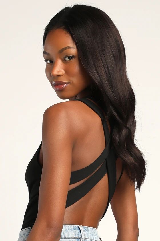 Come Back For More Black Strappy Backless Bodysuit | Lulus (US)