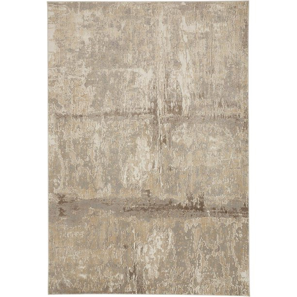 Frida Distressed Abstract Watercolor Rug, Latte Tan/Gray, 5ft x 7ft-6in Area Rug - Walmart.com | Walmart (US)