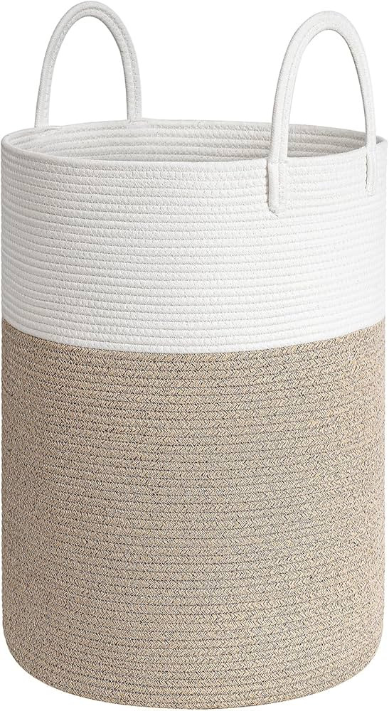 Goodpick Tall Rope Laundry Hamper, 72L Baby Nursery Laundry basket for Toys, Clothes, Towel, Dirt... | Amazon (US)