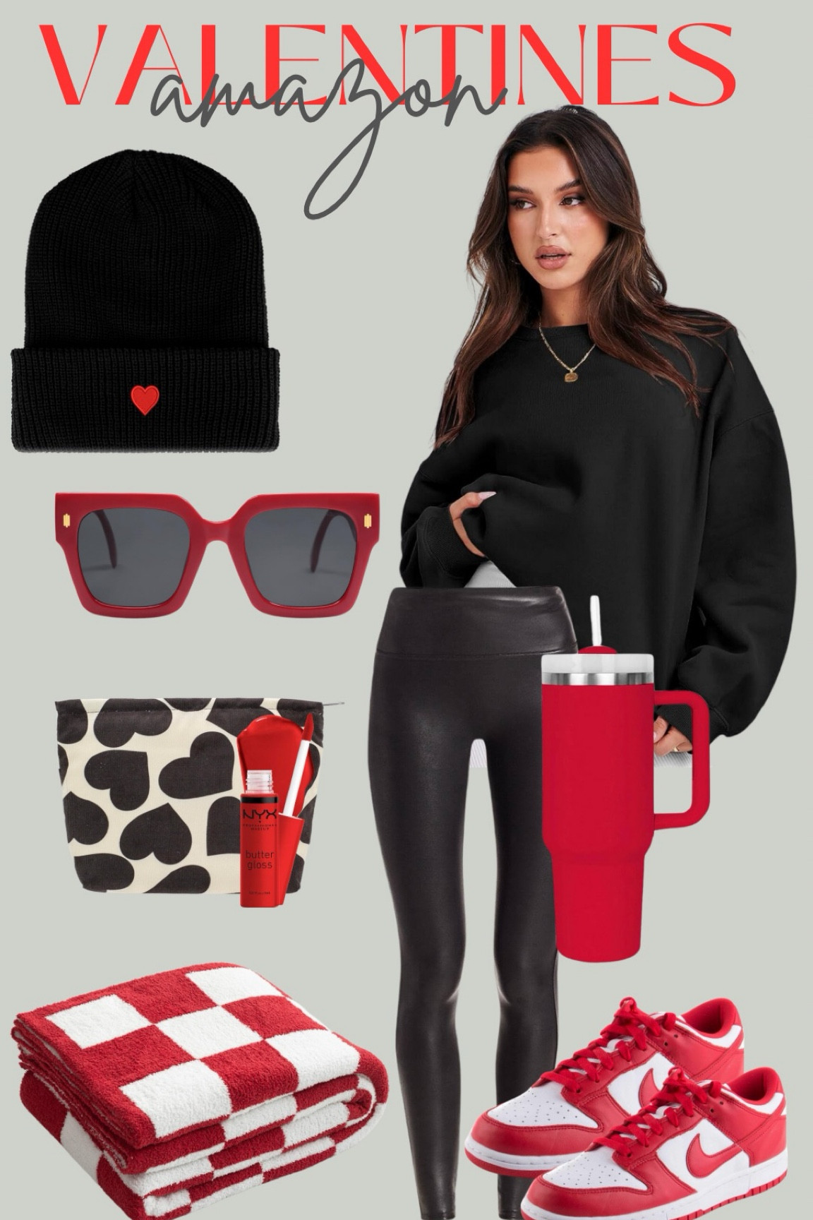 Valentines Amazon finds - valentines outfit - valentines decor - red and black 

#LTKsalealert #LTKSeasonal #LTKshoecrush