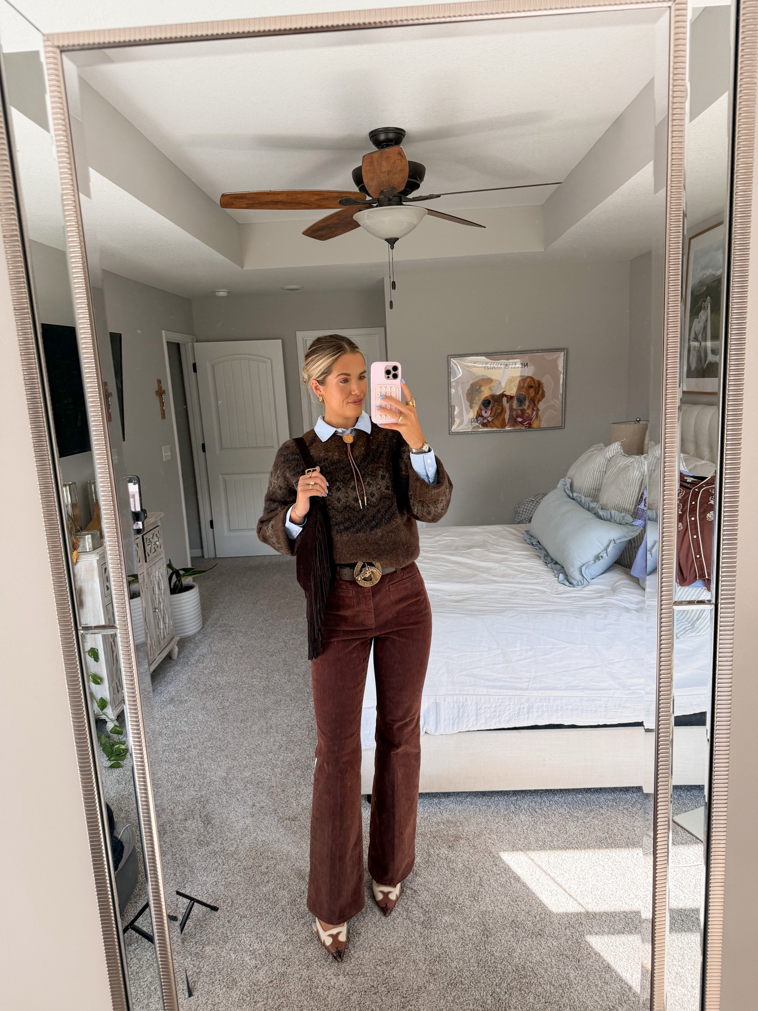 western office wear!!
size 26 tall in pants. shoes are old steve madden (i found a similar version on amazon but i *HAVE NOT ordered so cannot confirm! size medium in sweater but i would get true size if you don’t want oversized 
size small in button up 

#LTKWorkwear #LTKTall #LTKFindsUnder50