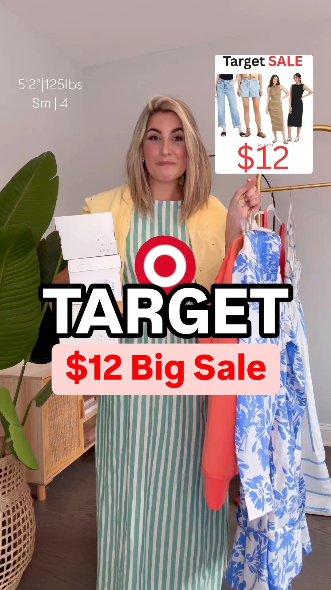 TARGET SALE✨🎯$5-$12 Steals you’ll LOVE! 🤩 My MOST Worn Target Spring pieces are all on MAJOR sale! 2 Days Only‼️$5-$10 Shoes, Dresses PLUS my favorite stretchy Tie shorts $12 & the vital 90’s Shorts and Jeans Back in stock and on major SALE!👖

✨SIZING✨I’m 5’2” 130lbs small top and small/4 reg. bottom.
.
.
.
.Mother’s Day, Mother’s Day gifts, gifts under $25,  Target dress, Target loungewear, Target new arrivals 
Target dress, target jeans, target shorts, target dresses, Target sailor jeans, Target two piece set, Target 2 piece sets, Target sale, Target circle sale, Target, target swim, swimsuit, one piece swimsuit, coverup, target leopard swimsuit, target coverup, beach coverup, vacation outfits, resortwear, vacation, travel outfits, Target circle sale, trench, denim, Target jeans, Target shoes, Target Athleisure, jumpsuit, camo pants, sailor jeans, Target deals, Target sale, loungewear, workwear, black jeans, jeans, tee shirt, knit top, sweater, wide leg jeans, viral, comfy outfit, tee shirt, wide leg, #LTKSpringSale 

#LTKSaleAlert #LTKShoeCrush #LTKPetite