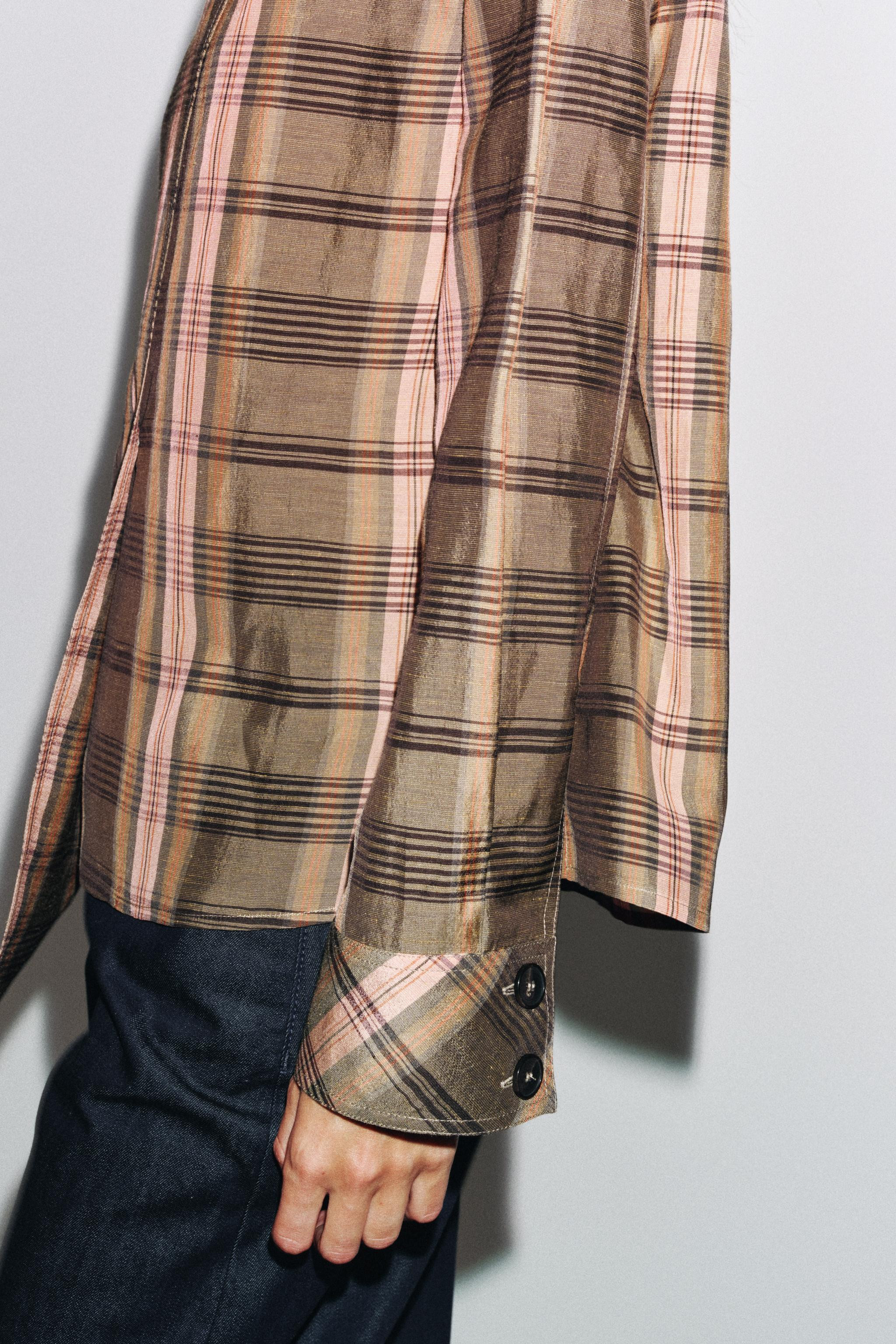 ZW COLLECTION OVERSIZED CHECK OVERSHIRT | Zara US